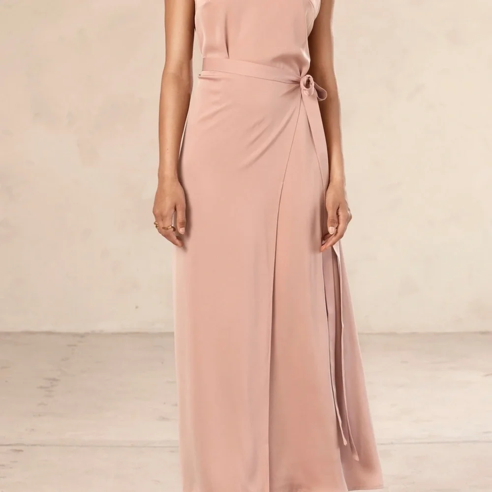 Open Abaya with Sleeveless Maxi Dress & Skirt Set - Picture 5 of 5